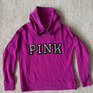 Victoria’s Secret PINK cowl neck/funnel neck sequins sweatshirt